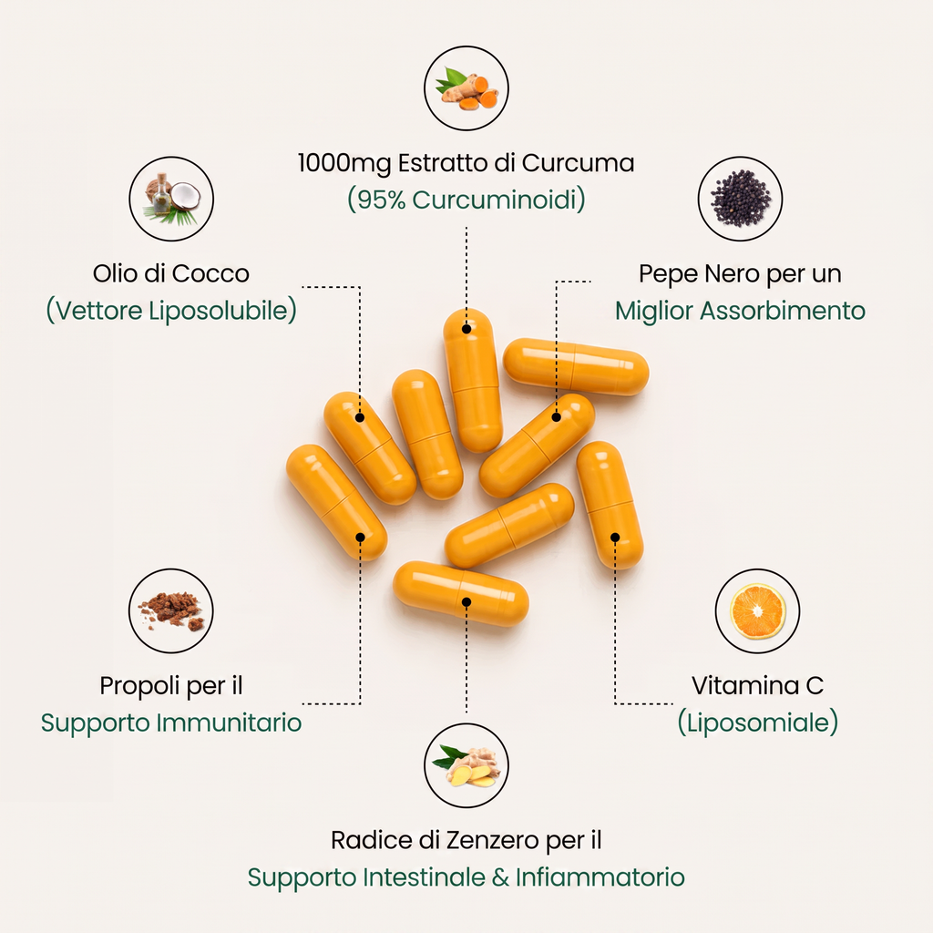 Ritrova Mobilità e Benessere Articolare - Curcuma (1000mg)