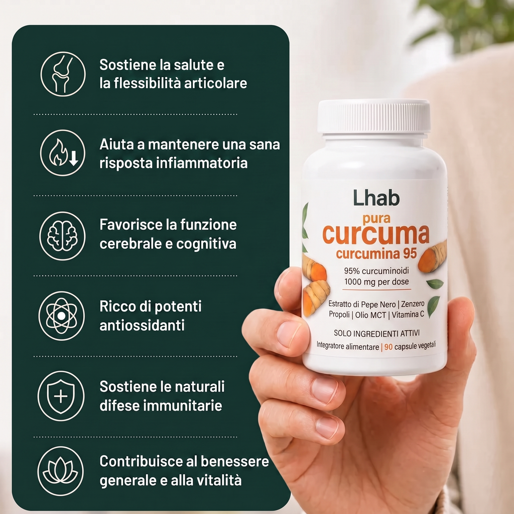 Ritrova Mobilità e Benessere Articolare - Curcuma (1000mg)