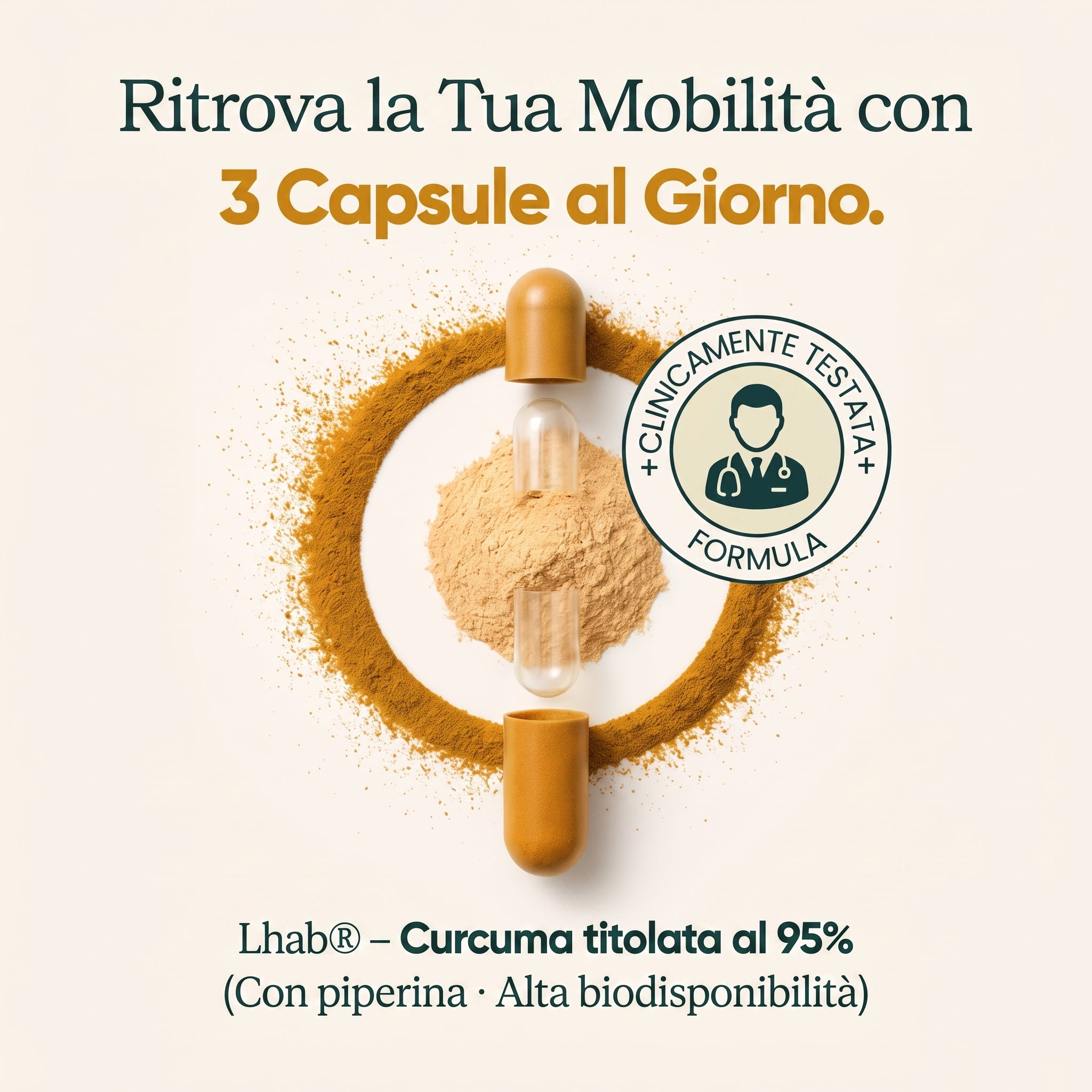 Ritrova Mobilità e Benessere Articolare - Curcuma (1000mg)
