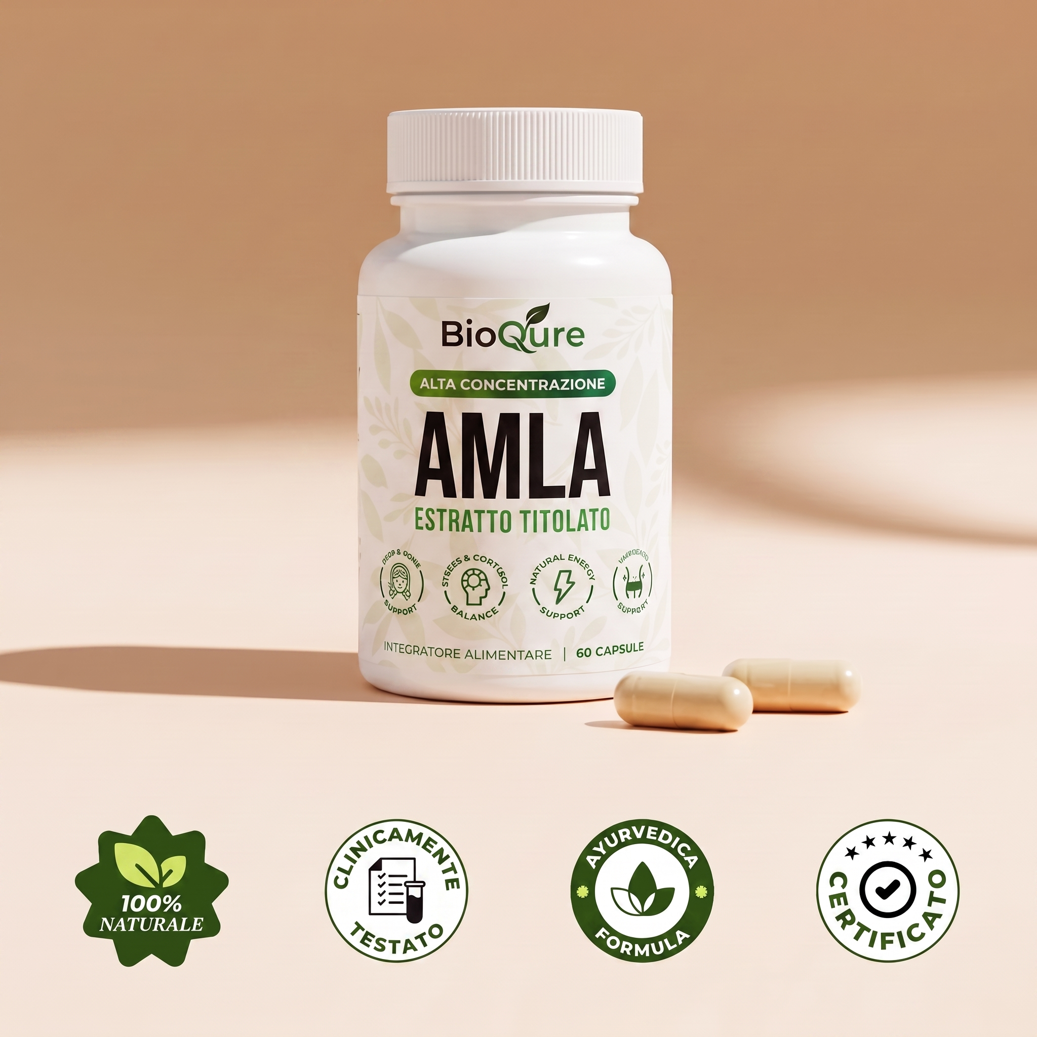 Amla - Capsule per Sostenere Colesterolo Pressione e Glicemia