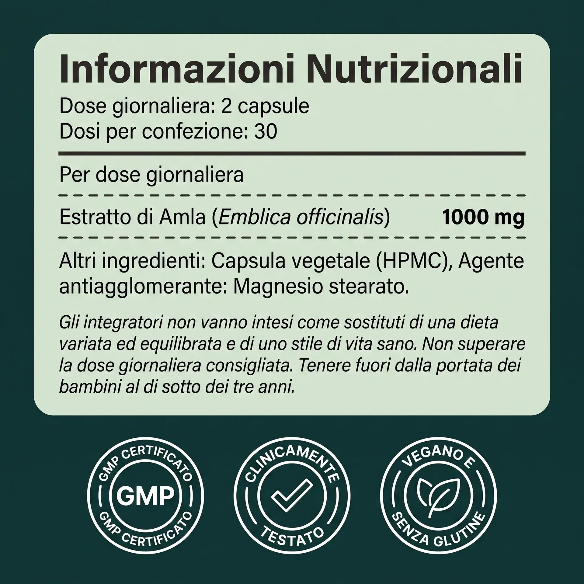 Amla - Antiossidante naturale 1.000 mg